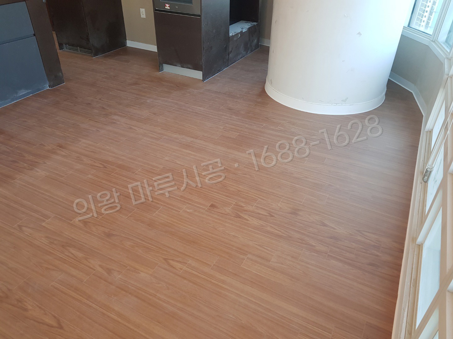 의왕 청계동 바닥공사 마루시공업체 강마루 스타 콤비강 내츄럴티크 상가 시공 후