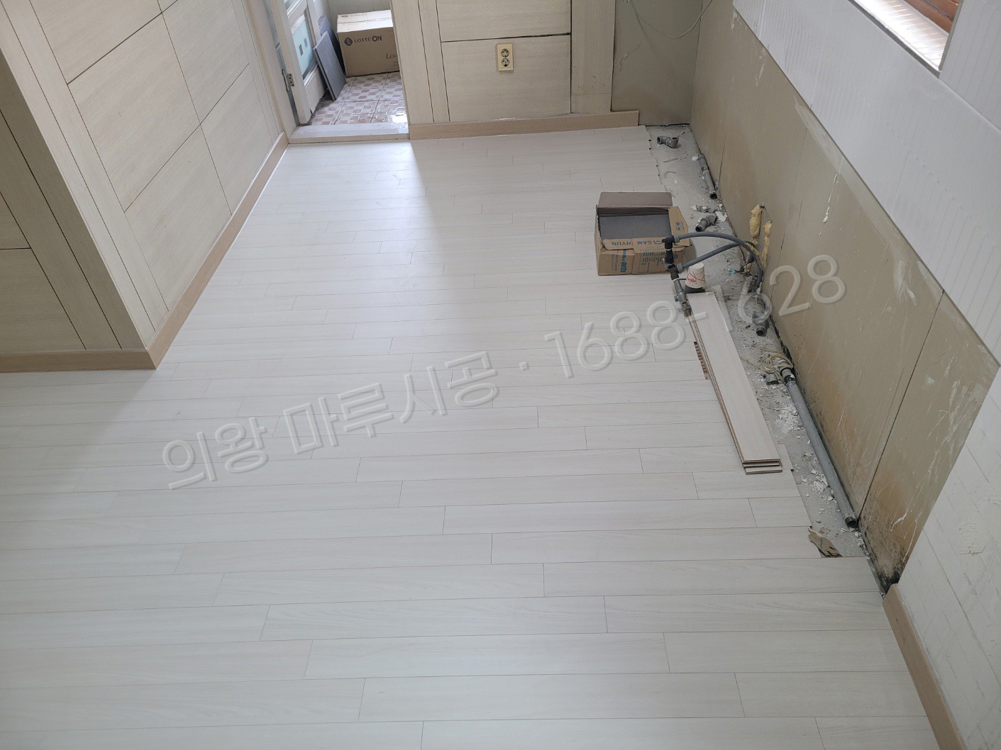고천동 바닥공사 마루시공업체 시공 후